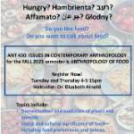 ANT 430: Anthropology of Food
